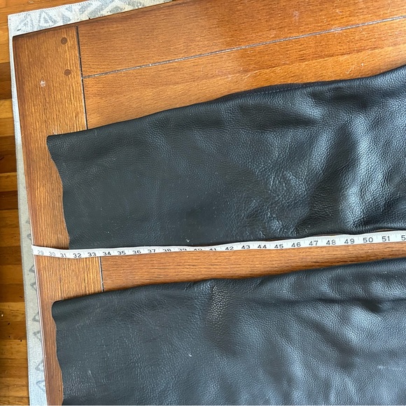 Men’s Fox Creek Black Genuine Leather Chaps M/L - Picture 11 of 11